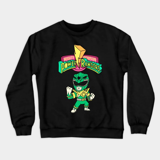 Mighty Morphin Power Rangers Crewneck Sweatshirt by littlepdraws